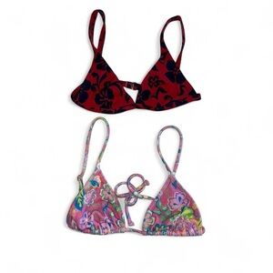 2 bikini tops